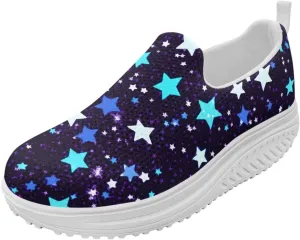 Women Walking Shoes Breathable Cushioned Workout Athletic Sneakers Lightweight Casual House Shoe Size 6-11 White Sole