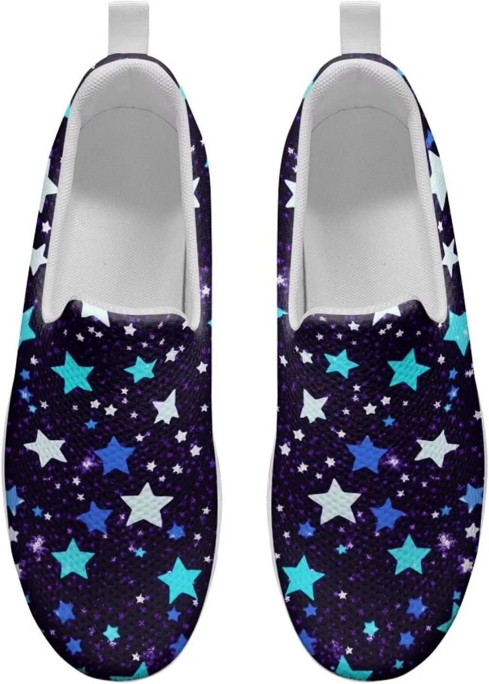 Women Walking Shoes Breathable Cushioned Workout Athletic Sneakers Lightweight Casual House Shoe Size 6-11 White Sole