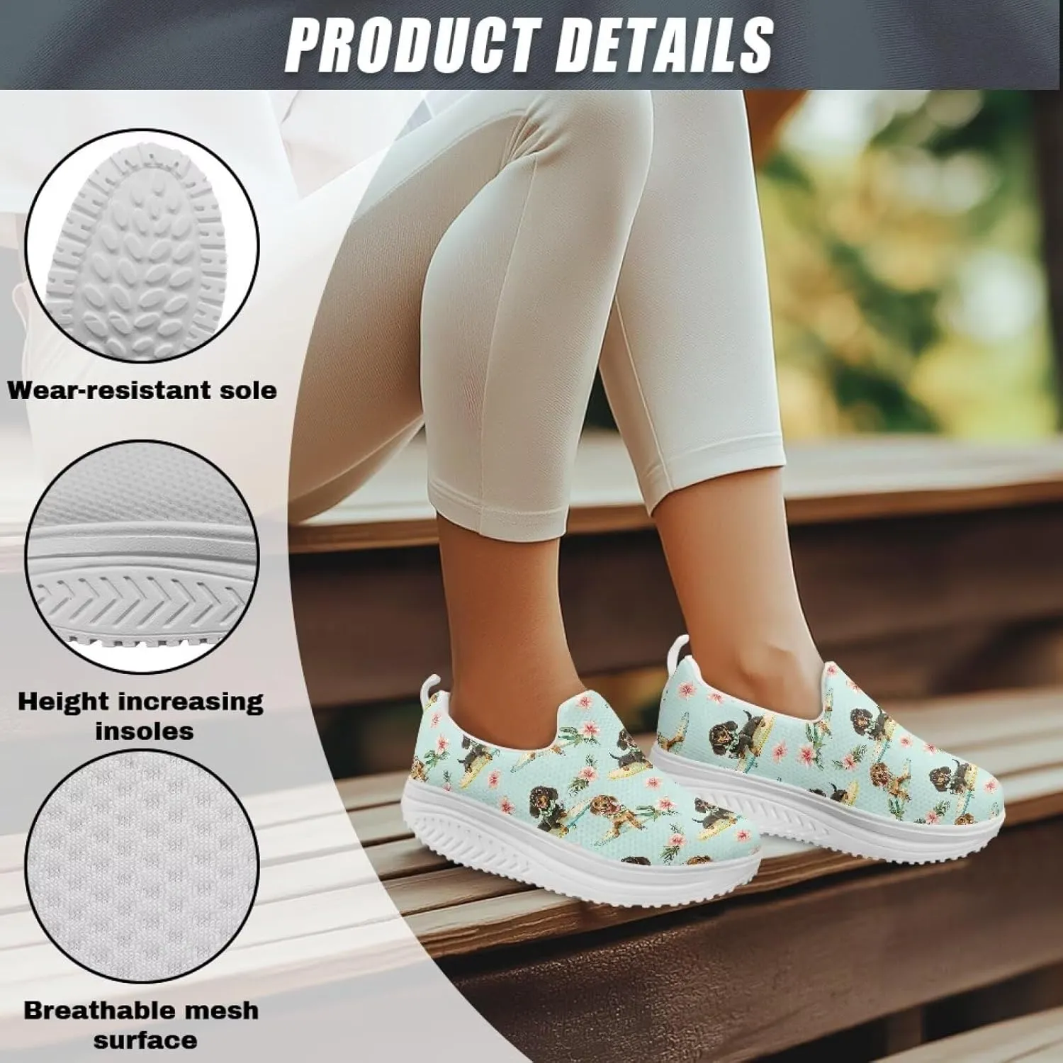 Women Walking Shoes Breathable Cushioned Workout Athletic Sneakers Lightweight Casual House Shoe Size 6-11 White Sole