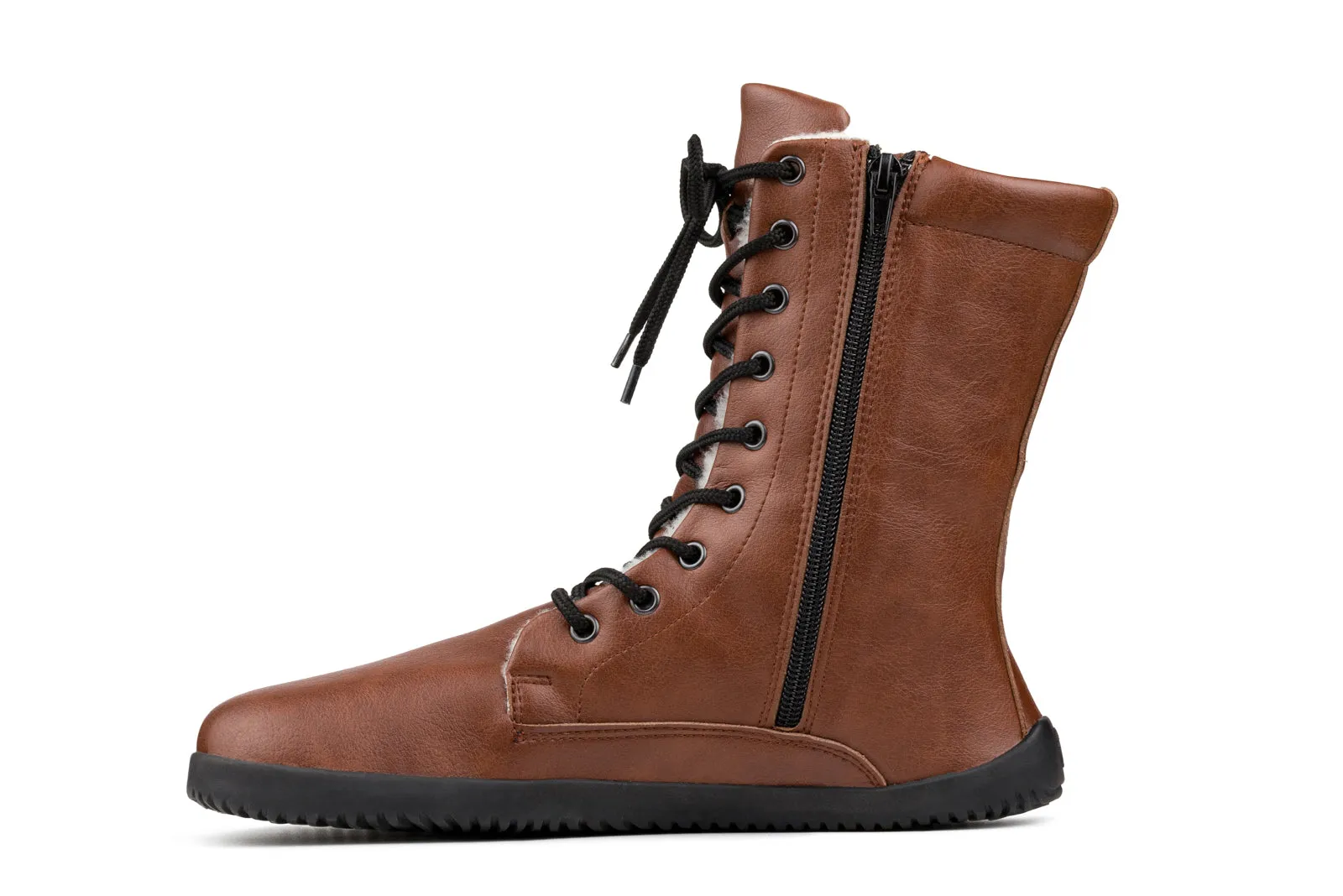 Women’s barefoot Jaya Winter Zip-up brown boots