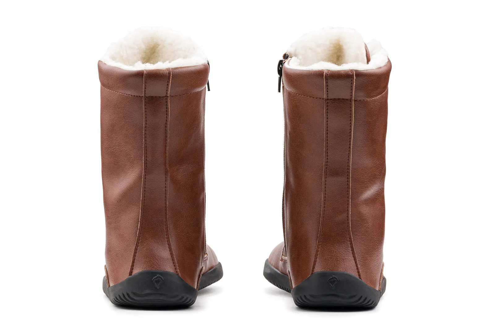 Women’s barefoot Jaya Winter Zip-up brown boots