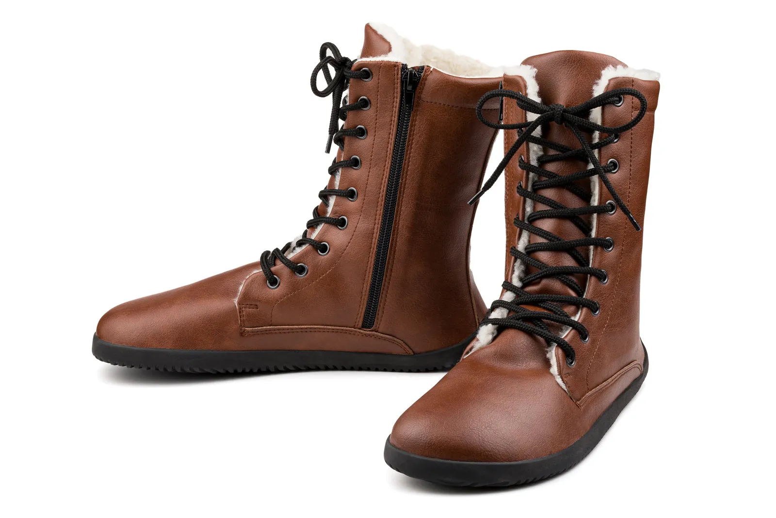 Women’s barefoot Jaya Winter Zip-up brown boots