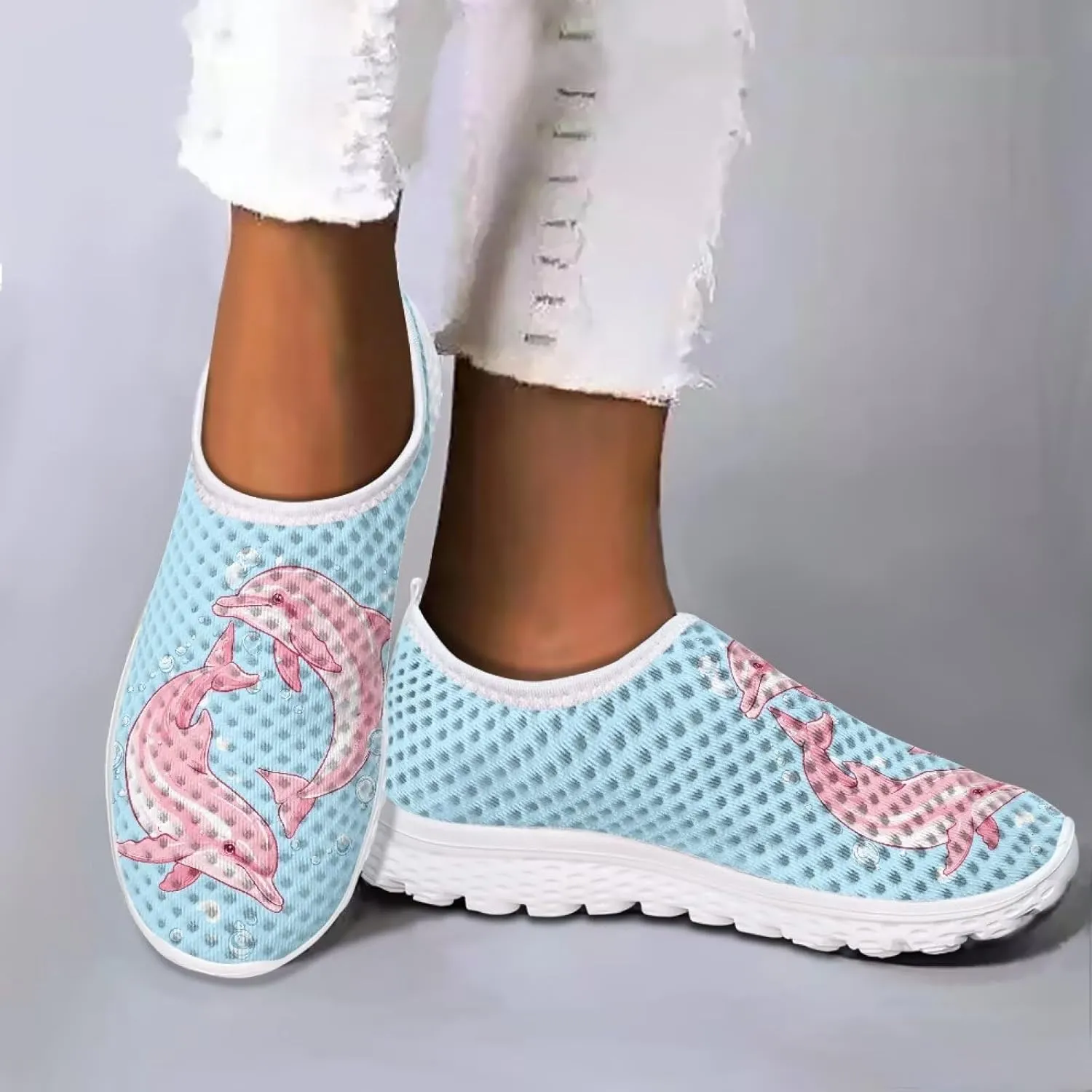 Women's Mesh Non-Slip Sneakers - Lightweight and Breathable, Suitable for Hiking, Fitness and Other Occasions