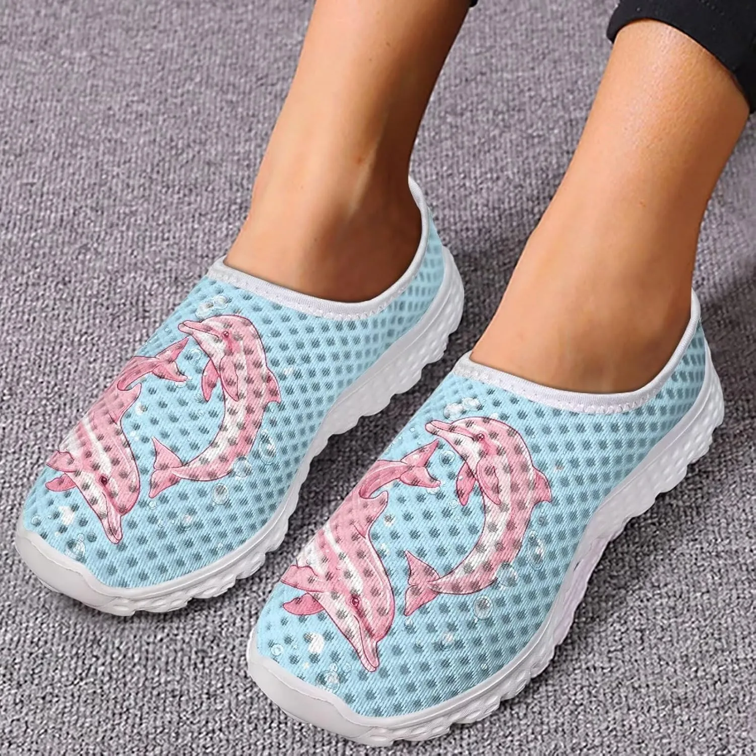 Women's Mesh Non-Slip Sneakers - Lightweight and Breathable, Suitable for Hiking, Fitness and Other Occasions