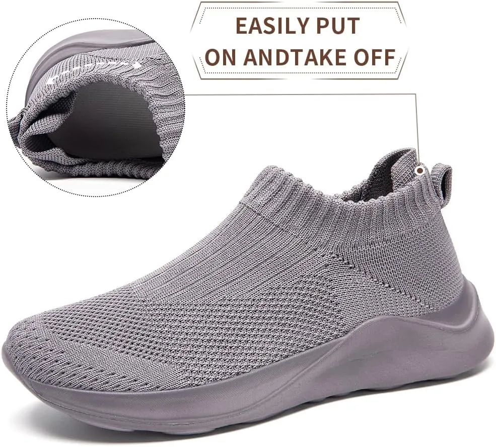 Womens Slip On Running Tennis Walking Shoes Womens Fashion Sneakers Hiking Work Nurse Gym Casual Athletic Comfortable Shoes for Women Travel Fitness Mesh Lightweight