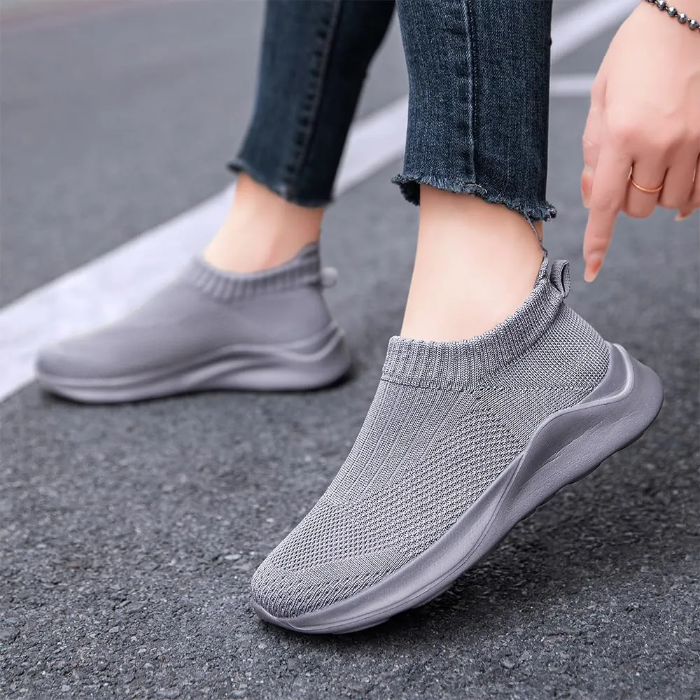 Womens Slip On Running Tennis Walking Shoes Womens Fashion Sneakers Hiking Work Nurse Gym Casual Athletic Comfortable Shoes for Women Travel Fitness Mesh Lightweight