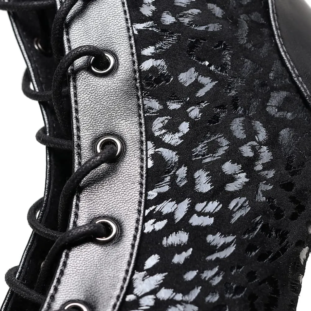 YKXLM Salsa Dancing Boots Women Latin Ballroom Dance Shoes,Model 7218