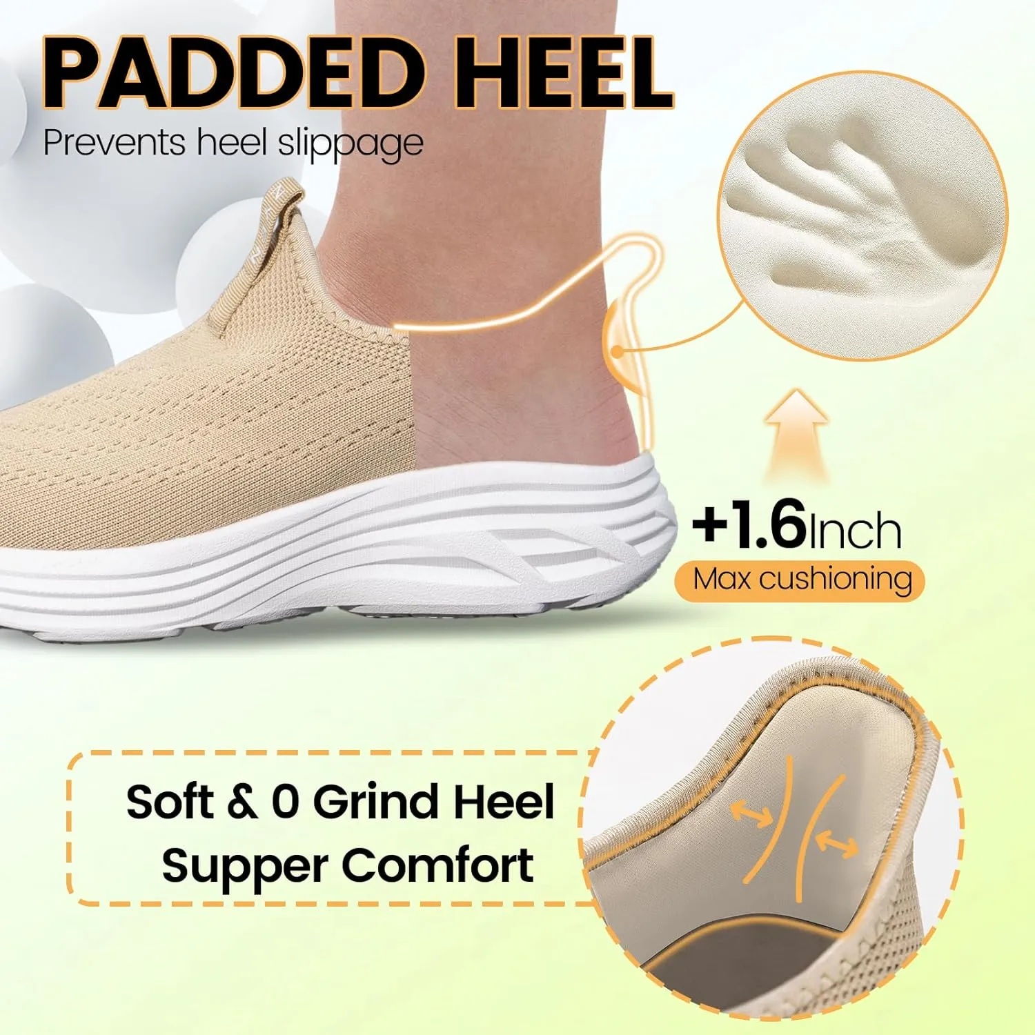 ZYEN Mens Walking Shoes Hands Free Non Slip Athletic Sneakers Lightweight Breathable Laceless Comfortable Tennis Sneakers Casual Travel Gym Work Shoe